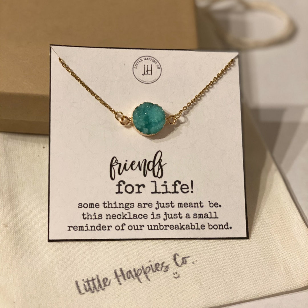 Friends for Life Necklace, Special Friendship Gifts, Forever Friends