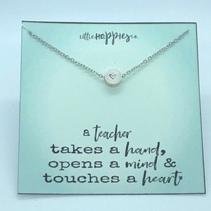 Thank you teacher gift, Gift for teacher, Teacher appreciation gift, Teacher gifts, Teacher end of year gifts, necklace, gift for her