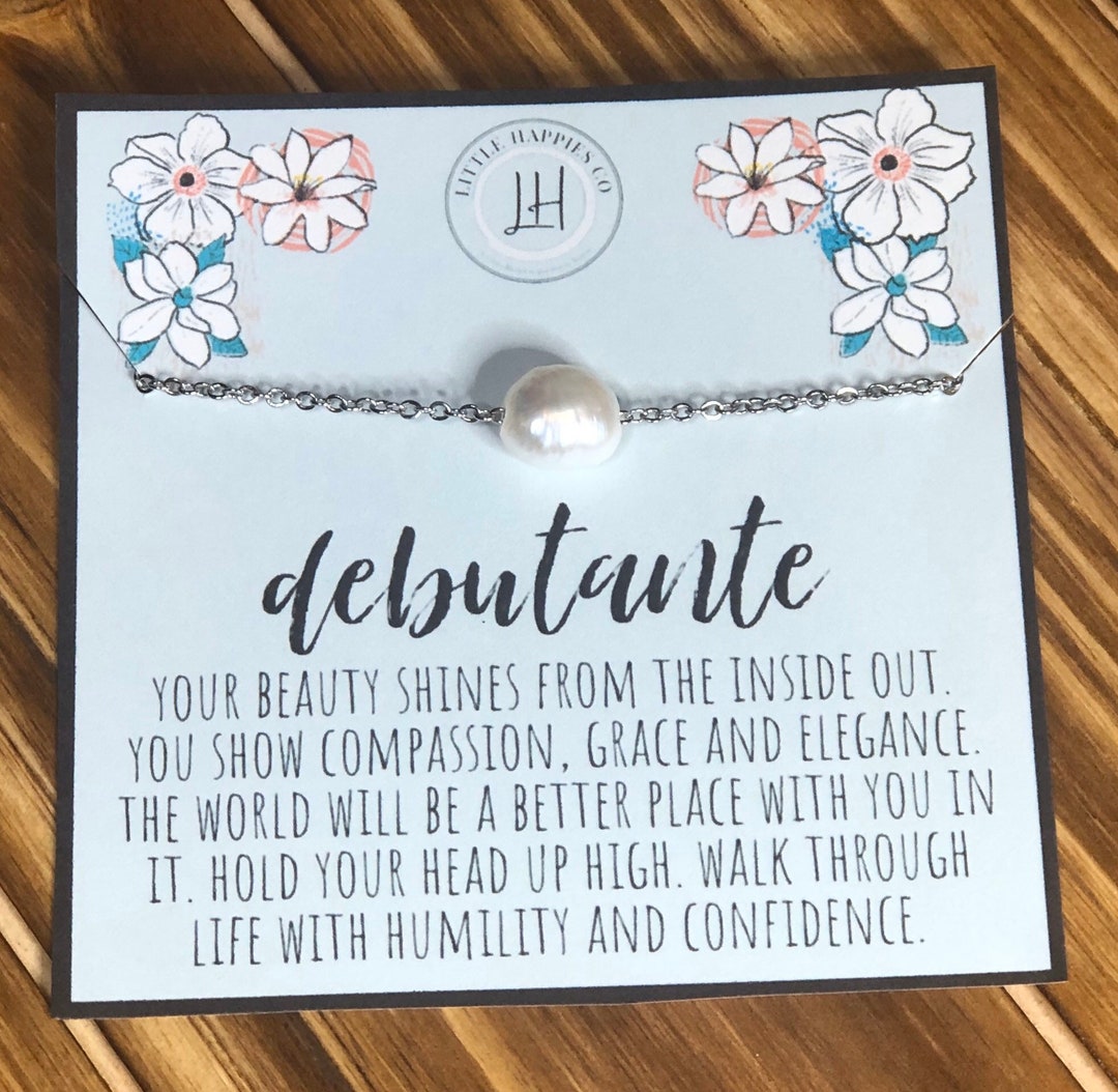 Debutante Gift, Debutante Necklace, Cotillion Ball, Debutante Ball