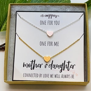 Mothers Day Gifts, Mother daughter necklaces, Mother daughter gift necklace, Mom daughter jewelry, Mother's Day gift, Gifts for mom, For mom image 1