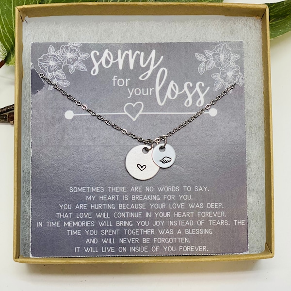 Sympathy Gift Loss of Father, Condolence Gift, Memorial Gift Necklace, Loss of Mother, Send a Gift, Miscarriage Gift, Gifts for Her