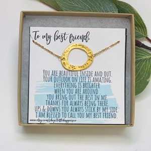 Best Friend Necklace, Gift for Best Friend, Friendship Necklace, Birthday Gift for Female, Gift for her, Best Friend, Gift for Her, Dainty
