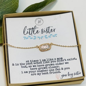 Little sister gift from big sister, Sister gifts, Little Sister Big Sister, Lil Sis, Big Sis, Sister Necklace, Gift for sister, Gold, Silver