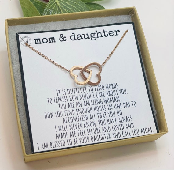 Mother Daughter Necklace Gift for Mom from Daughter Mothers Day Gift to Mom