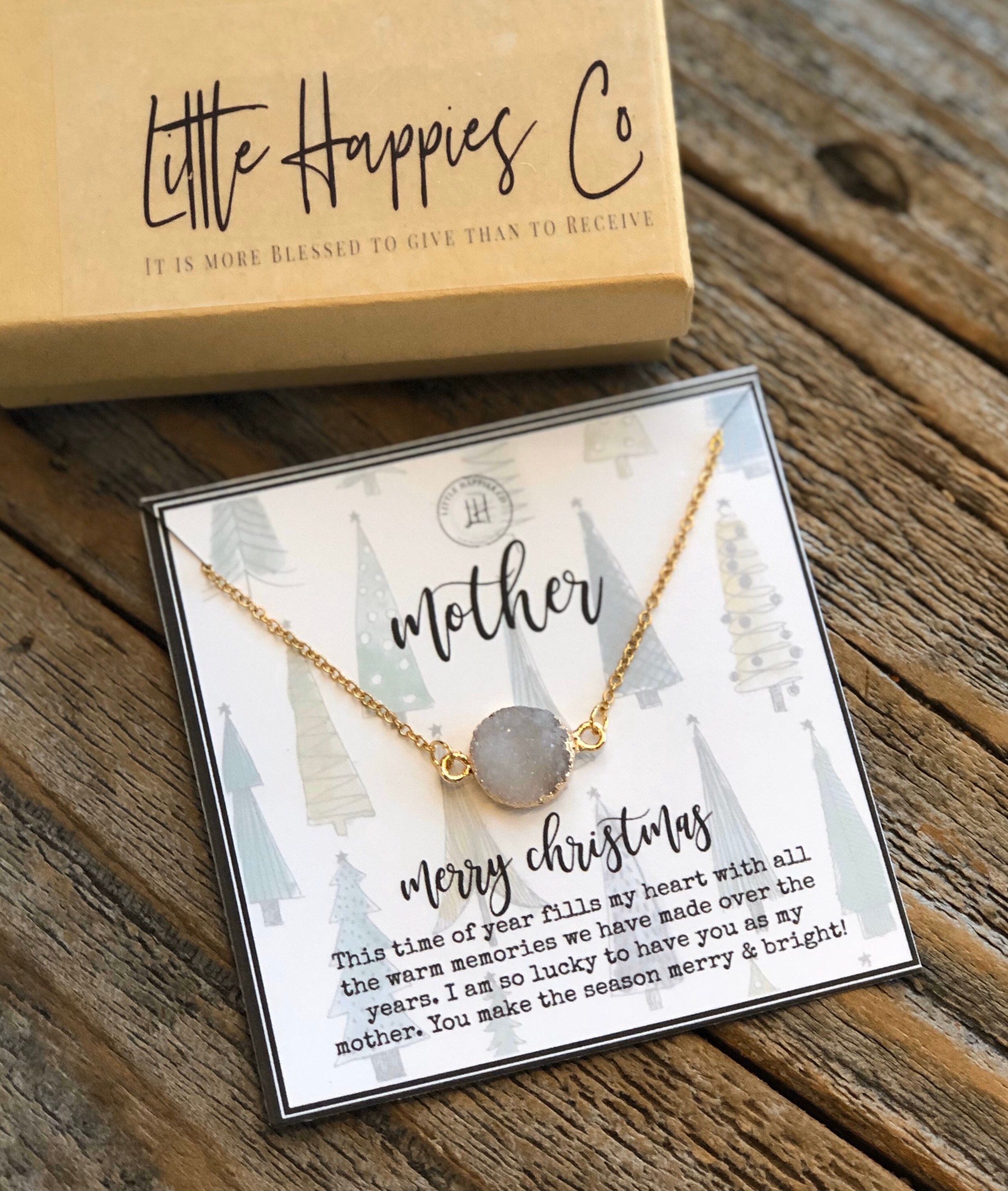 Buy Christmas Gift for Mom, Gift for Mother, Christmas Gifts, Mom Necklace,  Gift for Her, Mom Necklace With Gift Box, Mother Daughter Gift, Son Online  in India 