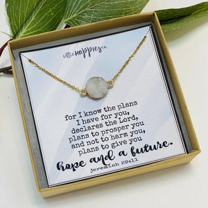 Jeremiah 29 11 Necklace, Christian Graduation Gift, Gift for Graduate, 2022 Graduation Gift, Graduation Gifts for female, Gift for her