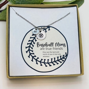 Baseball Mom, Baseball Mom Gifts, Baseball Mom Necklace, Necklace for Baseball Mom, Baseball Necklace for Women, Personalized Baseball Gifts