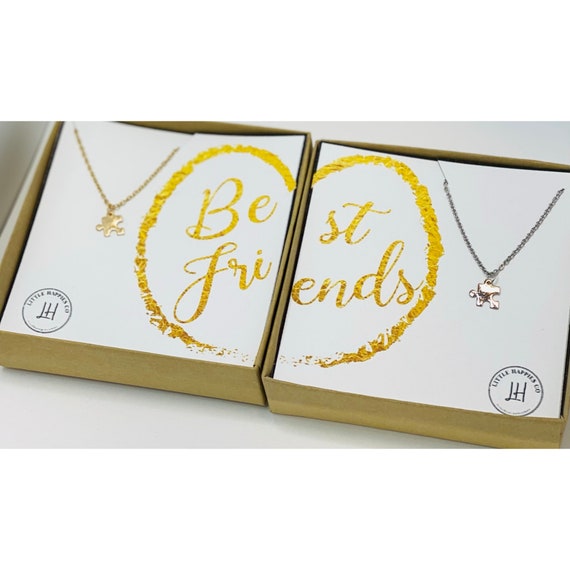 2 Best Friend Necklace Puzzle Necklace for 2 Best Friend