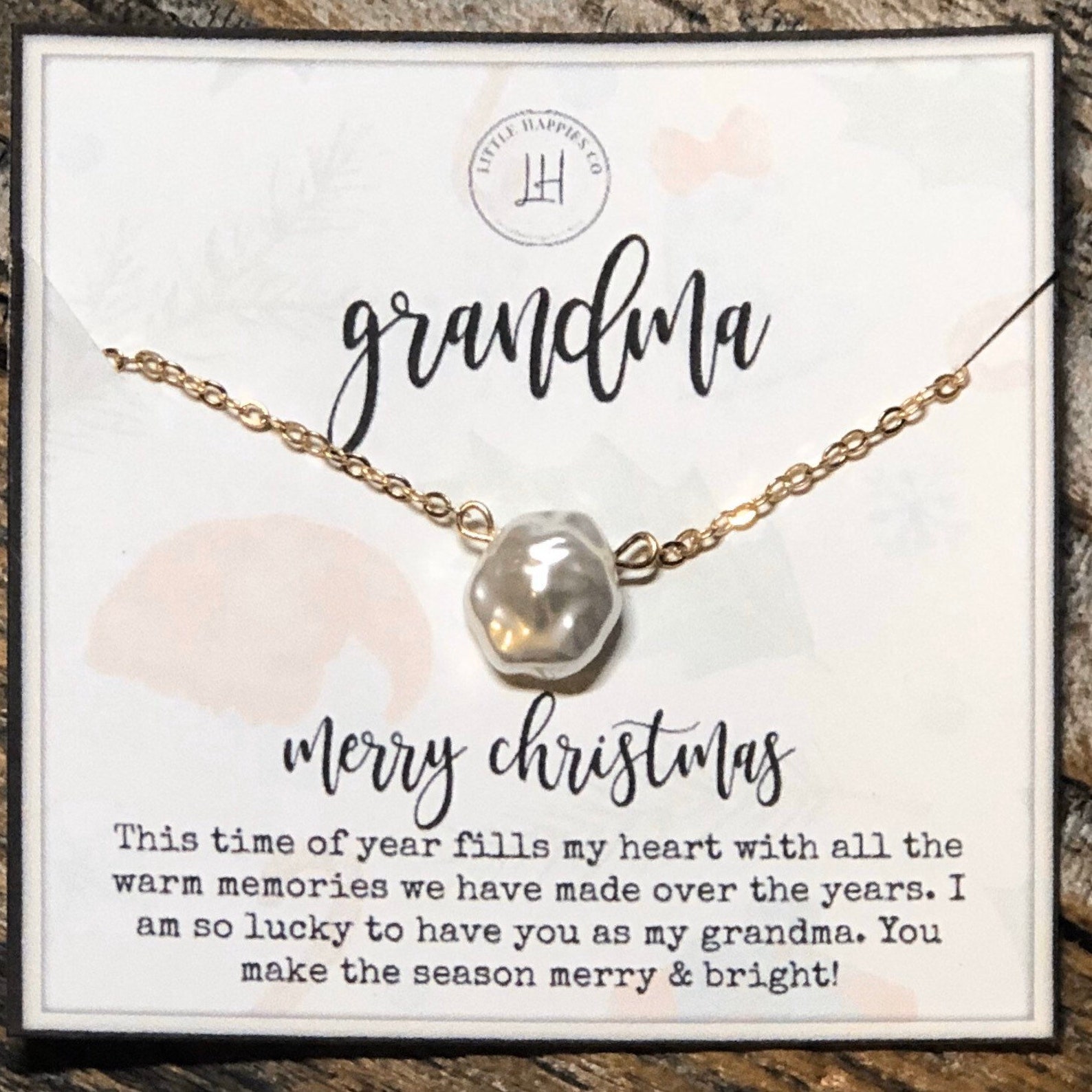 Pearl Necklace Gift for Grandma Grandma Gift Mothers Day Etsy