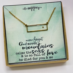 Gold Mustard Seed Bar Necklace, Christian Jewelry Gift, Real Mustard Seed Charm Necklace Gift, Encouragement Gift, Religious Gifts, Grief