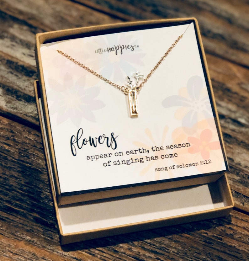 flower necklace Gift for her Miscarriage Gift women\u2019s jewelry inexpensive gift Miscarry Encouragement Neckace Necklace