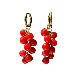 Cherry Tomato Earrings