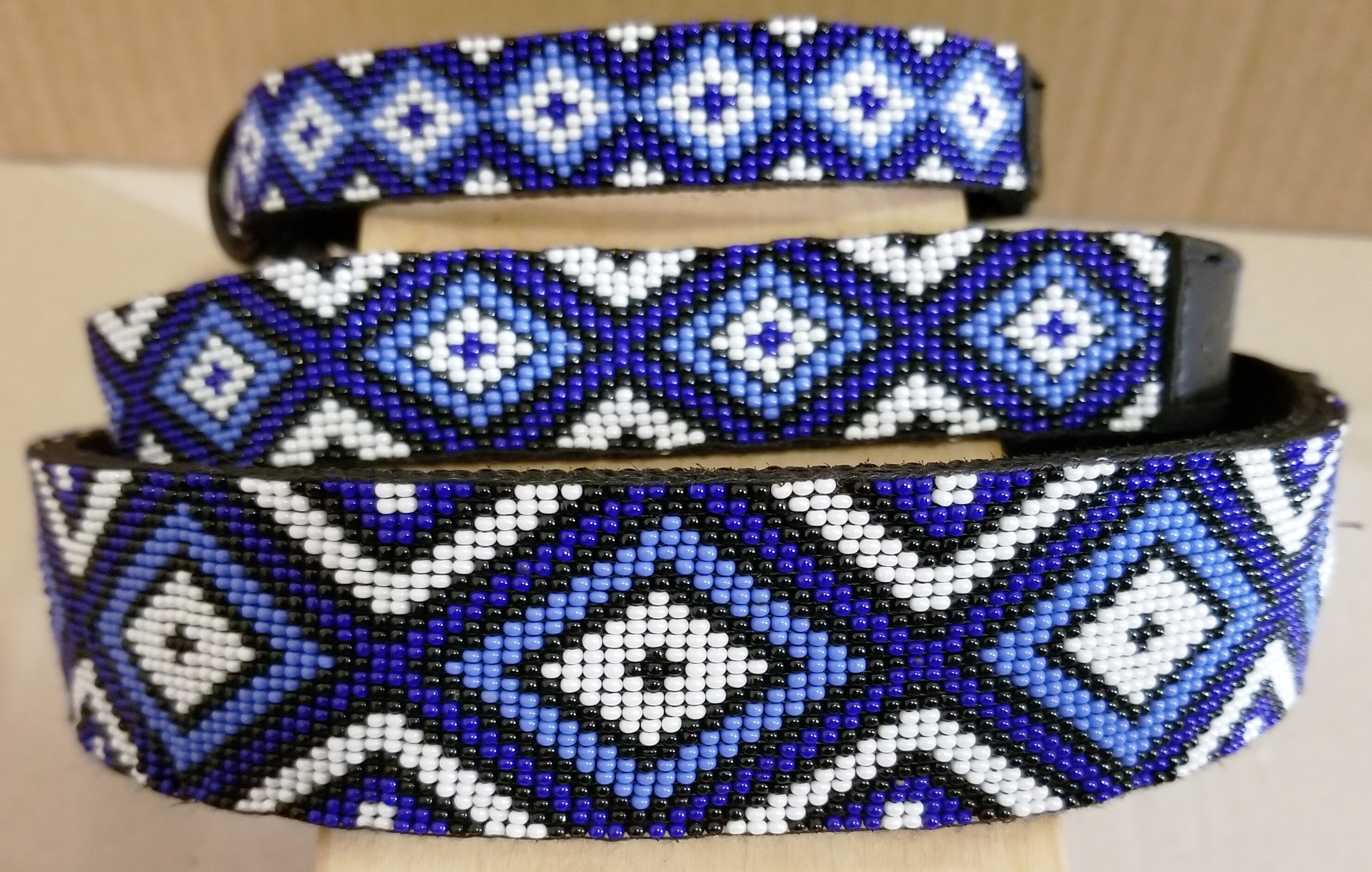 Beaded Nylon Dog Collar Handmade Masai Seed Beads Dog Collar Etsy