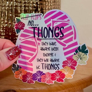 Flip-flop Thongs Holographic Sticker