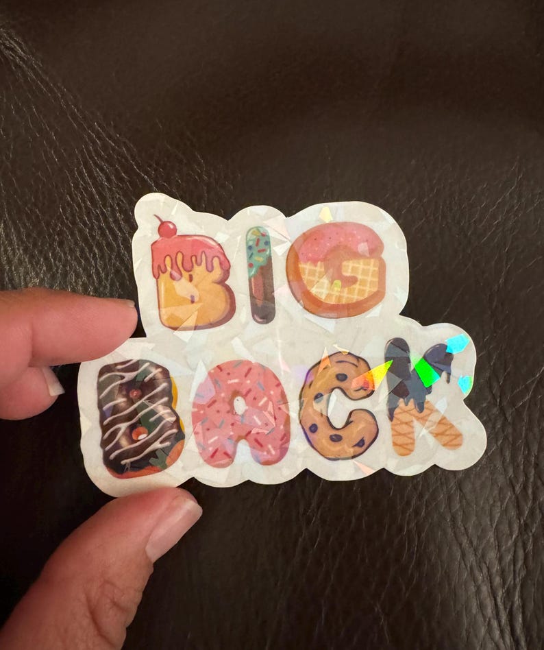 Big Back Sticker - Etsy