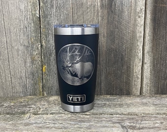 Yeti Elk 20oz Tumbler | Insulated Tumbler | Gift for Him | Elk Hunting Yeti |  Rocky Mountain Elk | Hunting Tumbler | Personalized Tumbler