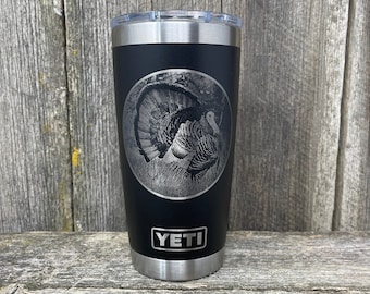 Wild Turkey Yeti 20oz Tumbler | Insulated Tumbler | Gift for Him | Turkey Hunting Yeti | Turkey Hunters Tumbler | Hunters Tumbler | Turkey