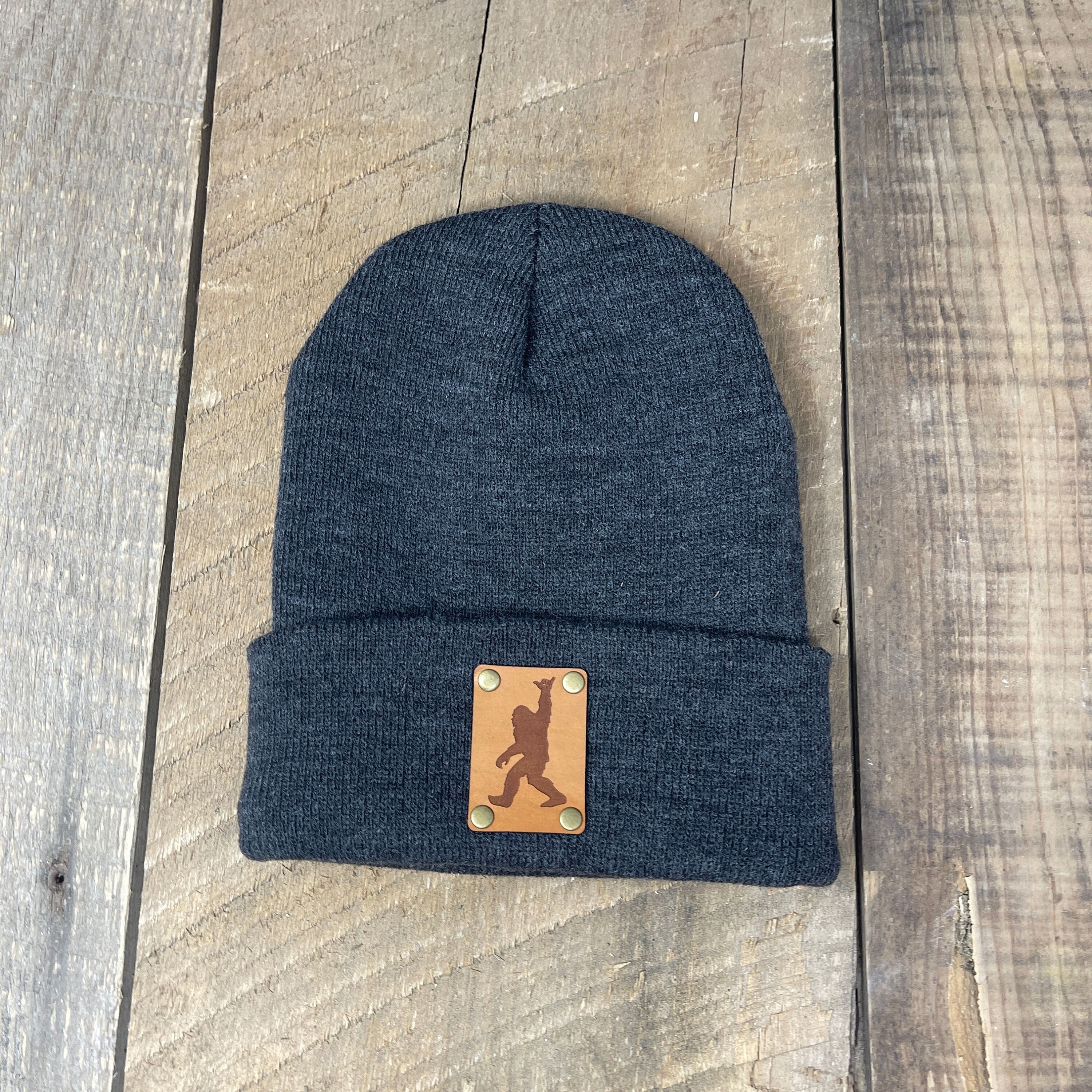 Bigfoot Hat Sasquatch Hat Leather Patch 
