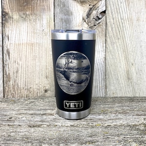 Yeti Elk 20oz Tumbler | Insulated Tumbler | Gift for Him | Elk Hunting Yeti |  Rocky Mountain Elk | Hunting Tumbler | Personalized Tumbler