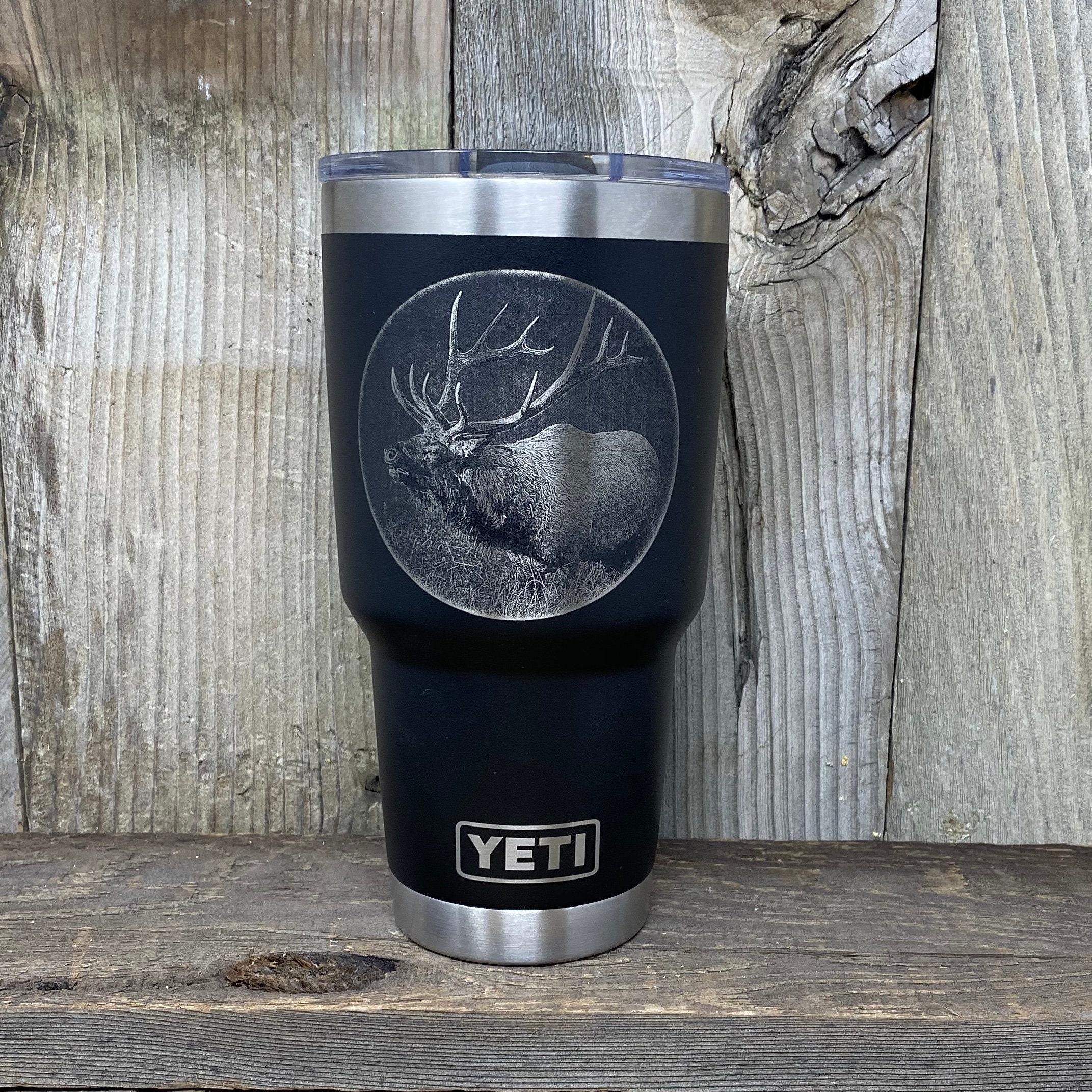 Yeti Elk 30oz Tumbler | Laser Engraved | Hunting Gift for Him | Elk H…