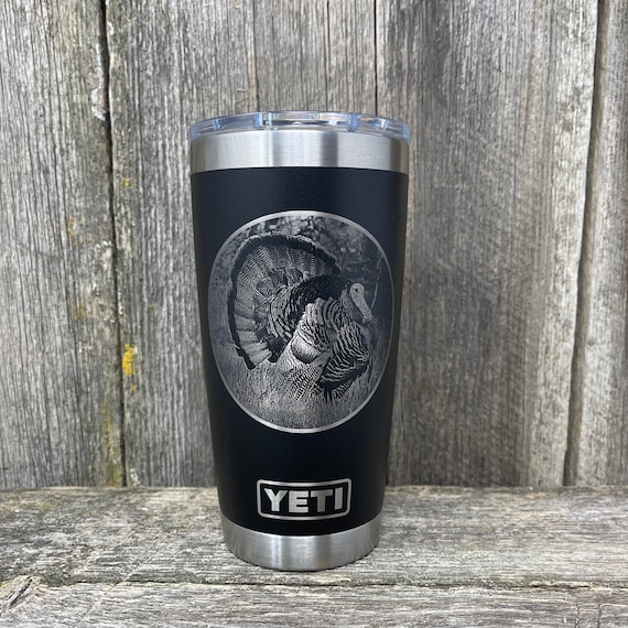 YETI Rambler 20 oz Black Stone BPA Free Vacuum Insulated Tumbler