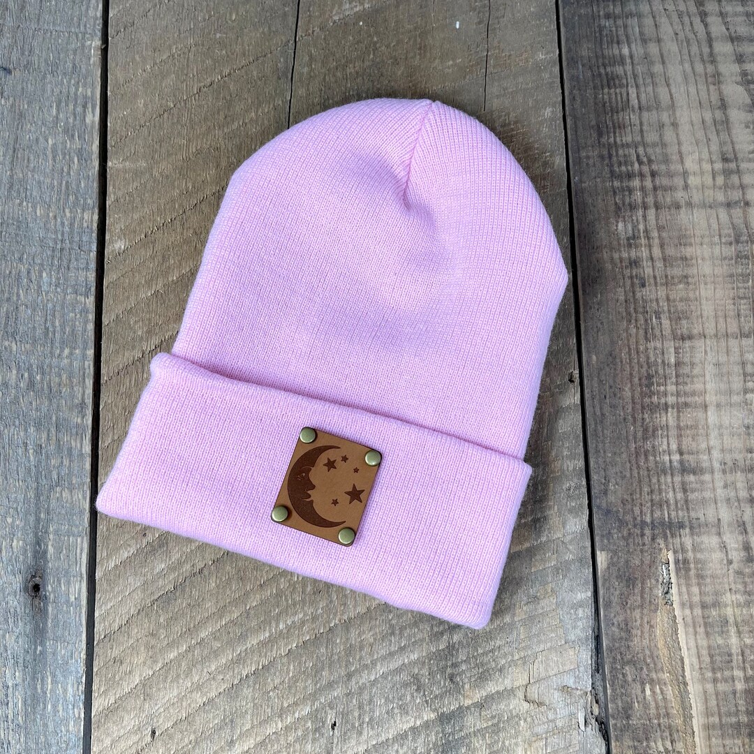 Sailor Moon Hat Moon Lovers Beanie Leather Patch Beanie Girlfriend Gift