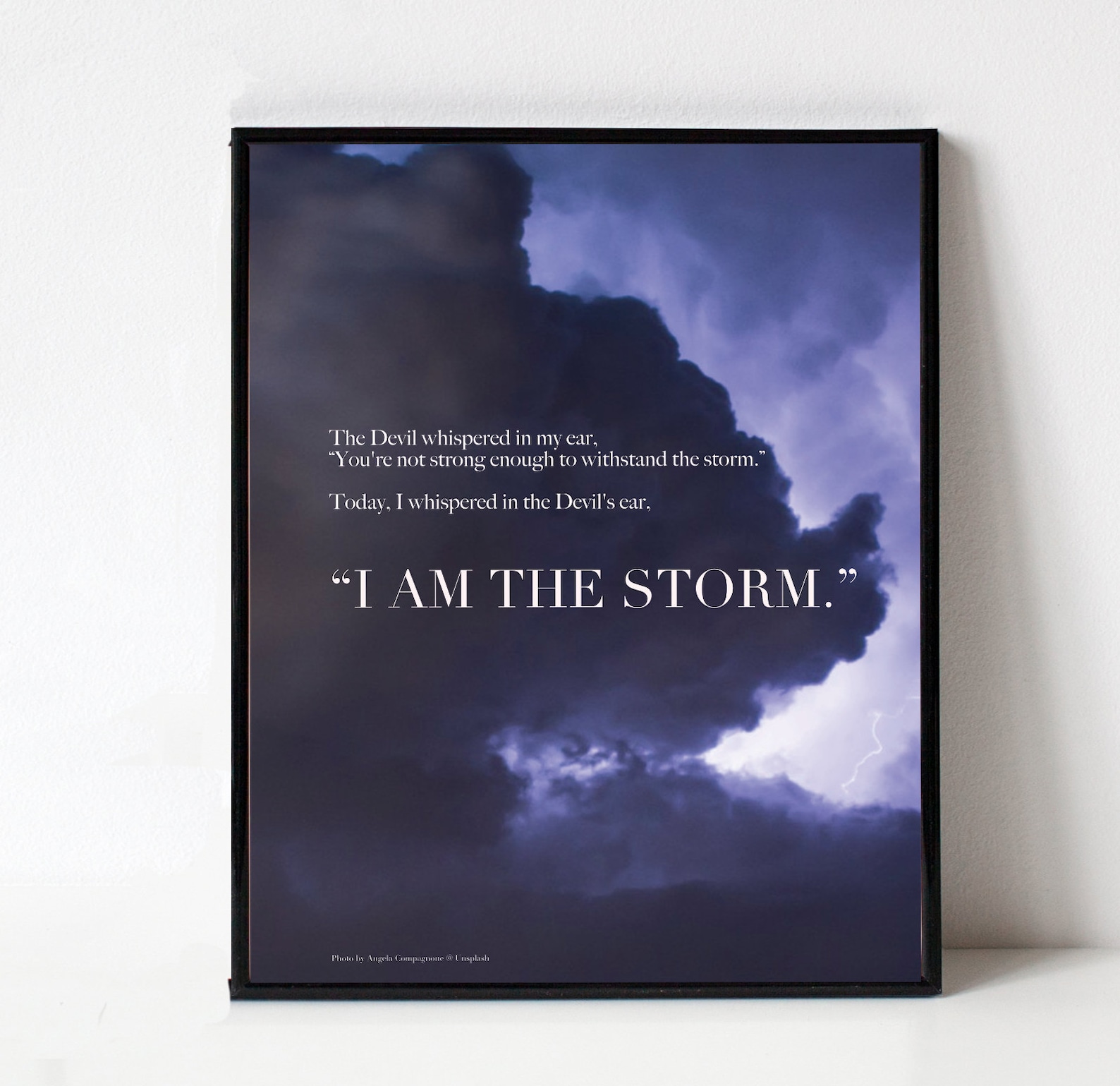 I Am the Storm 8.5 x 11 printable art poster digital file Etsy