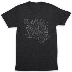 BMW E30 M3 Engine T-Shirt【S14】