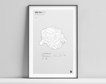 BMW M2 Engine Print【F87 M2 - N55】