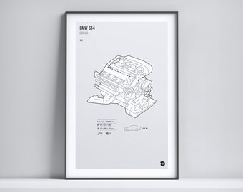 BMW M3 Engine Print【E30 M3 - S14】