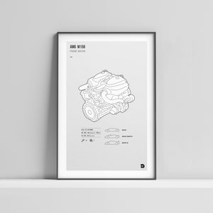 Pagani Huayra Engine Print【AMG M158】