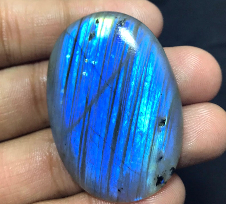 89.65 Cts Natural Blue Labradorite Oval Cabochon Labradorite Cabochon Blue Fire Labradorite Natural Labradorite Cabochon For Jewelry,Sale