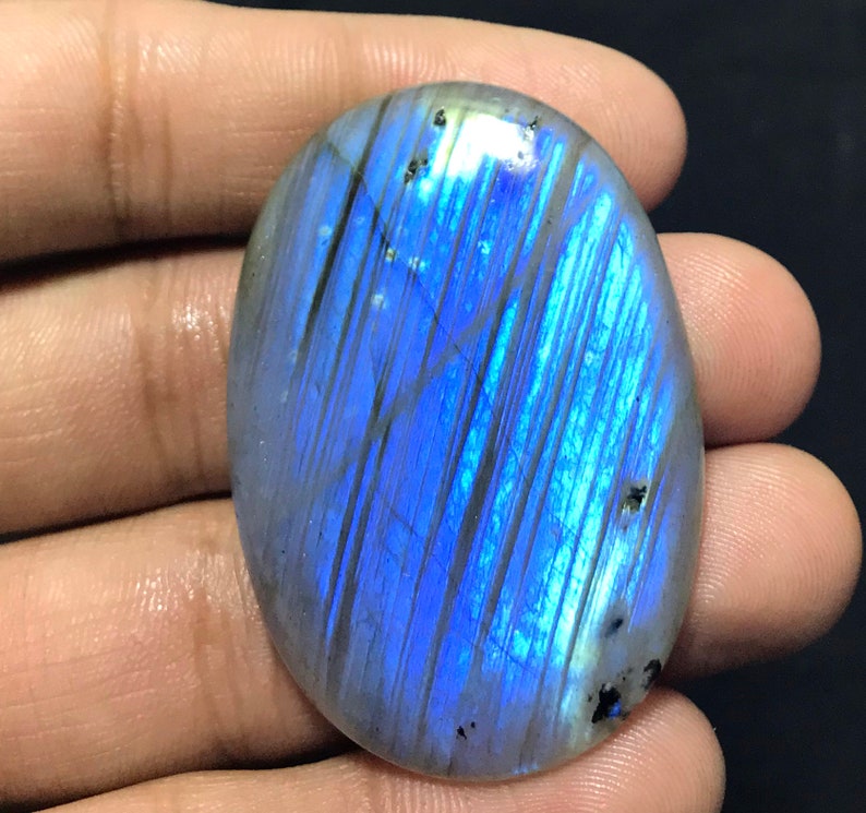 89.65 Cts Natural Blue Labradorite Oval Cabochon Labradorite Cabochon Blue Fire Labradorite Natural Labradorite Cabochon For Jewelry,Sale