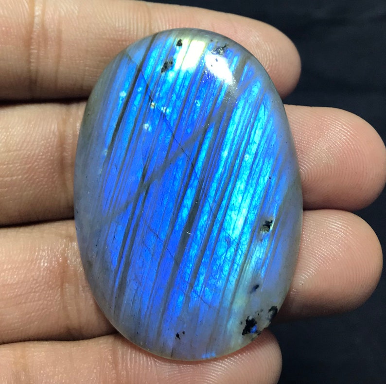 89.65 Cts Natural Blue Labradorite Oval Cabochon Labradorite Cabochon Blue Fire Labradorite Natural Labradorite Cabochon For Jewelry,Sale