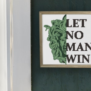 Medusa Cross Stitch Pattern | Modern Feminist Decor with Quote | Greek Inspired Wall Art
