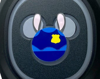 Judy Hopps Decal for MagicBand 2 or MagicBand+ | Zootopia Vinyl Sticker for Magic Band Mickey | Character Decoration for Disney World Trip