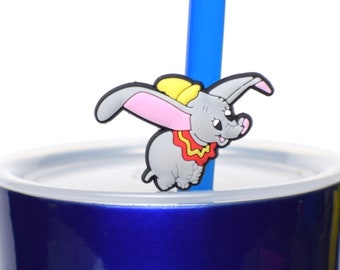 Dumbo Straw Buddies | Pencil Topper | Birthday Party Loot Bag Gift | Tumbler Decoration | Reward or Prize | Disney Cruise Fish Extender