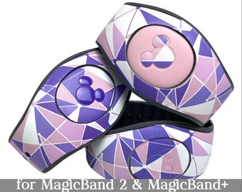 Tomorrowland Purple Wall Skin for MagicBand 2.0 or MagicBand+ | Disney World Magic Band Decal | Magic Kingdom Trip | Child or Adult Band