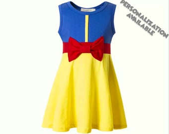Child Snow White Dress | Princess  Costume | Disney World Vacation Outfit | Disneyland Cosplay | Halloween Dress Up Clothes | Cotton Fabric