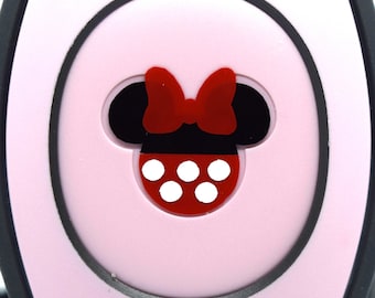 Minnie Mouse Decal for MagicBand 2 or MagicBand+ | Magic Band Decal | Vinyl Sticker for Mickey | Custom Decoration for Disney World Trip