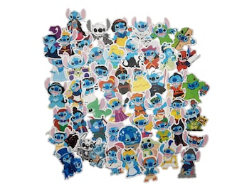 Stitch in Costume Stickers | Vinyl Sticker for Laptop, Scrapbook, Phone, Luggage, Journal, Party Decoration | Assorted Stickers