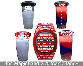 Baymax Skin for MagicBand 2 or MagicBand+ | Big Hero 6 Magic Band Decal | Disney Trip | Fits Child & Adult Magic Band | DisneyBand
