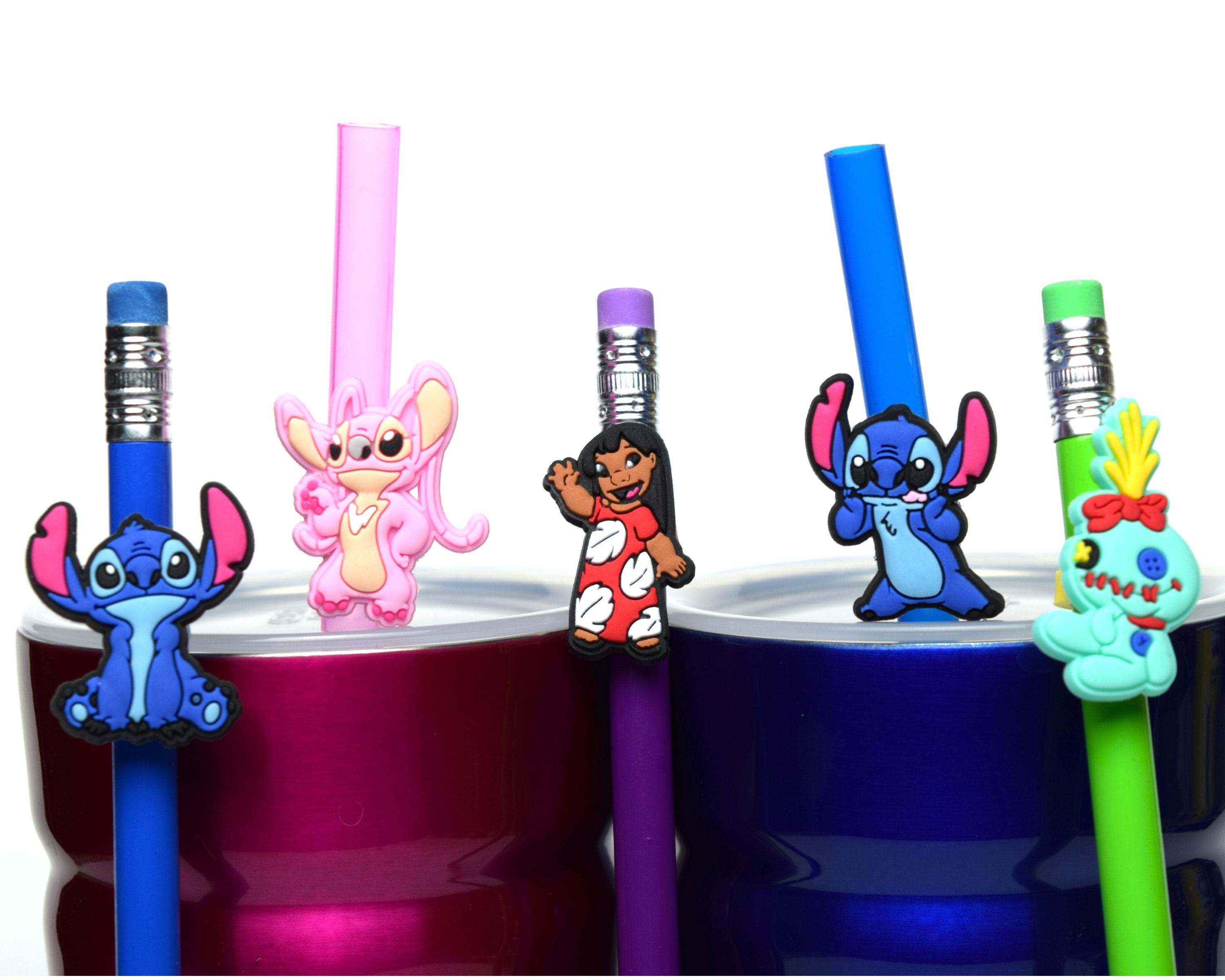 Lilo & Stitch Straw Buddies Disney Straw Buddy Scrump Etsy