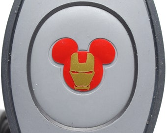 Iron Man Decal for MagicBand 2 or MagicBand+ | Avengers Magic Band Decal | Vinyl Sticker for Puck Mickey | Decoration for Disney World Trip