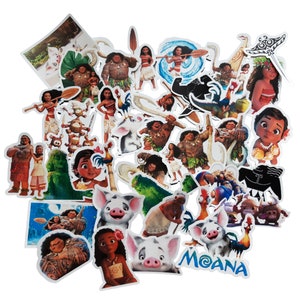 Moana Aufkleber | Vinyl Aufkleber für Laptop, Scrapbook, Telefon, Gepäck, Journal, Party Dekoration | Verschiedene Sticker