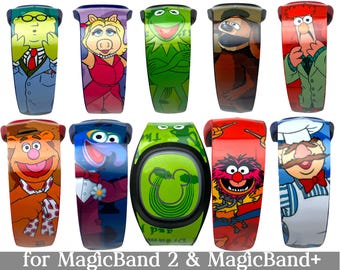 Muppets Skin for MagicBand 2.0 or MagicBand+ | Muppet*Vision 3D Magic Band Decal | Disney World Trip | Fits Child & Adult Band for WDW