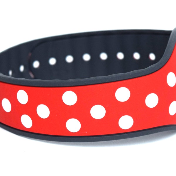 Polka Dots Decals for MagicBand 2 or MagicBand+ | Minnie Mouse Style Vinyl Sticker for Magic Band Straps | Decoration for Disney World Trip