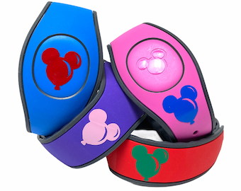 Custom Mickey Balloon Decal for MagicBand 2.0 & MagicBand+ | Magic Band Decal | Vinyl Sticker for Wrist Band | Decoration Disney World Trip