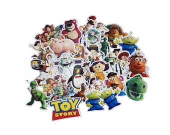 Toy Story Stickers | Vinyl Sticker for Laptop, Scrapbook, Phone, Luggage, Journal, Party Decoration | Assorted Stickers