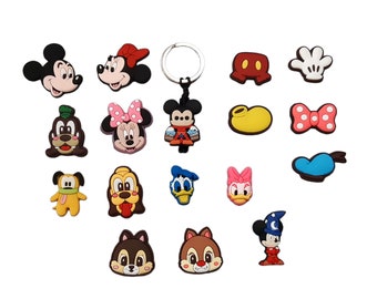 Mickey and Friends Zipper Pulls, Keychains, Bag Tags